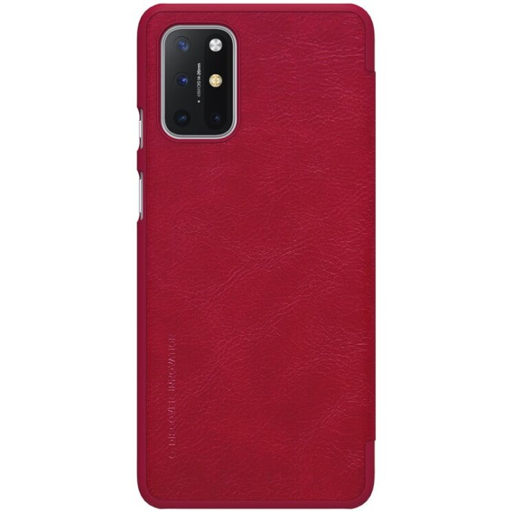 Чехол-книжка NILLKIN Qin Series для OnePlus 8T - Red: фото 2 из 18