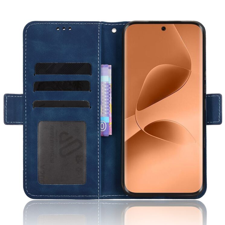 Чохол-книжка з кишеньками Deexe Wallet Stand для Infinix Note Edge - Blue (409201L) Чохол-книжка з кишеньками Deexe Wallet Stand для Infinix Note Edge - Blue: фото 5 з 15