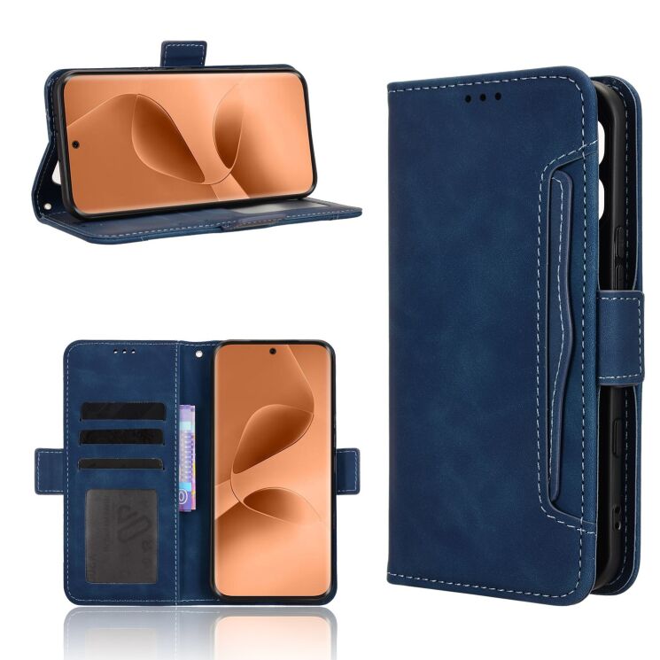 Чохол-книжка з кишеньками Deexe Wallet Stand для Infinix Note Edge - Blue (409201L) Чохол-книжка з кишеньками Deexe Wallet Stand для Infinix Note Edge - Blue: фото 8 з 15