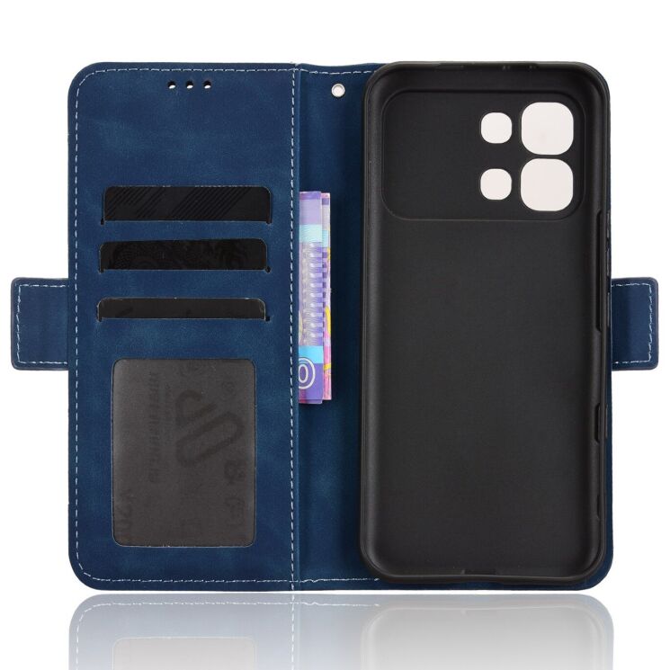 Чохол-книжка з кишеньками Deexe Wallet Stand для Infinix Note Edge - Blue (409201L) Чохол-книжка з кишеньками Deexe Wallet Stand для Infinix Note Edge - Blue: фото 4 з 15