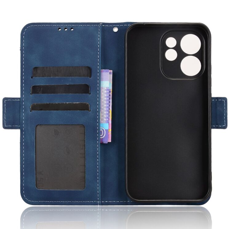 Чохол-книжка з кишеньками Deexe Wallet Stand для OPPO Reno 15 Pro - Blue (405603L) Чохол-книжка з кишеньками Deexe Wallet Stand для OPPO Reno 15 Pro - Blue: фото 3 з 15