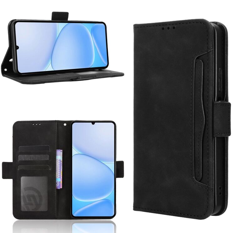 Чохол-книжка з кишеньками Deexe Wallet Stand для Realme Note 80 - Black (412402B) Чохол-книжка з кишеньками Deexe Wallet Stand для Realme Note 80 - Black: фото 8 з 15