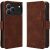 Чехол-книжка с карманами Deexe Wallet Stand для TECNO Spark 50 - Brown: фото 1 из 17