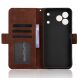 Чохол-книжка з кишеньками Deexe Wallet Stand для TECNO Spark 50 - Brown (432404Z). Фото 4 з 17