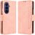 Чехол-книжка с карманами Deexe Wallet Stand (FF) для Samsung Galaxy Fold 8 Ultra - Pink: фото 1 из 8