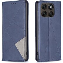 Чохол-книжка з кишеньками UniCase Geometric Pattern для Motorola Moto G77 - Blue: фото 1 з 10
