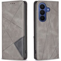 Чехол-книжка с карманами UniCase Geometric Pattern для Samsung Galaxy A57 (A576) - Grey: фото 1 из 10