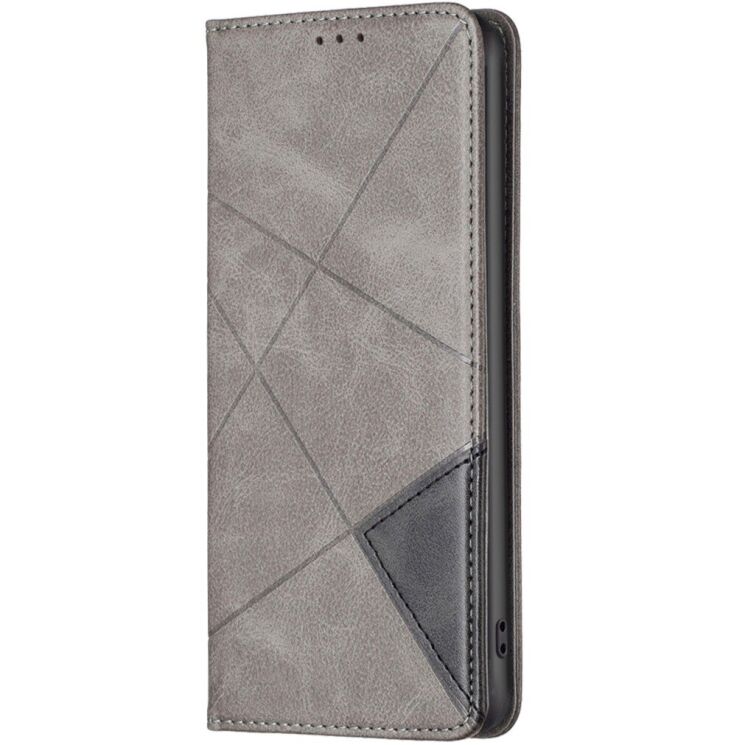 Чохол-книжка з кишеньками UniCase Geometric Pattern для Samsung Galaxy A57 (A576) - Grey: фото 2 з 10