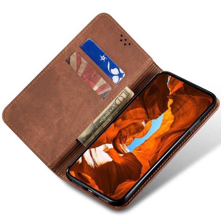 Чехол-книжка с карманами UniCase Jeans Wallet для Xiaomi 17 - Coffee (390633F) Чехол-книжка с карманами UniCase Jeans Wallet для Xiaomi 17 - Coffee: фото 2 из 7