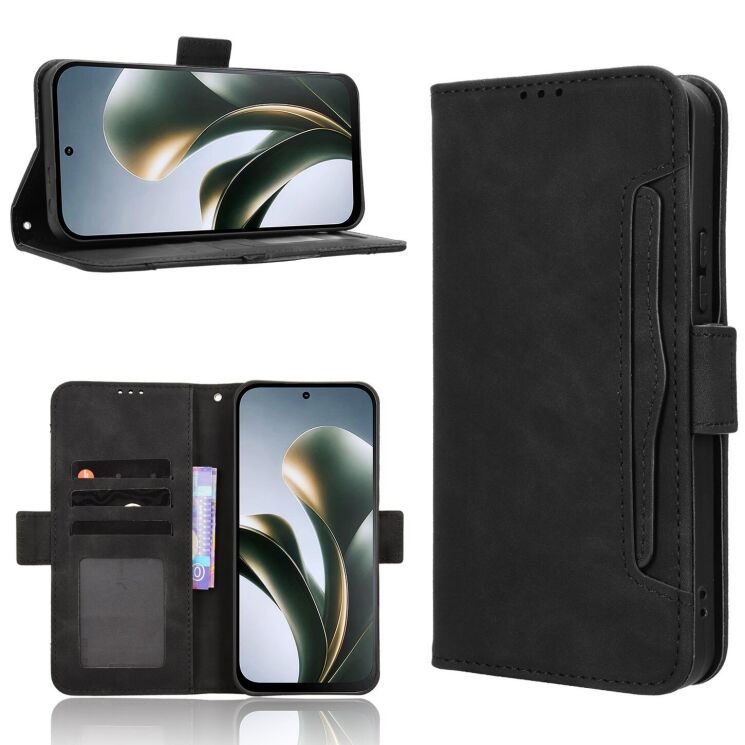 Чехол-книжка с кармашками Deexe Wallet Stand для Xiaomi Poco C95 Pro - Black (429205B) Чехол-книжка с кармашками Deexe Wallet Stand для Xiaomi Poco C95 Pro - Black: фото 8 из 15