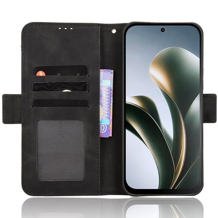 Чехол-книжка с кармашками Deexe Wallet Stand для Xiaomi Poco C95 Pro - Black (429205B) Чехол-книжка с кармашками Deexe Wallet Stand для Xiaomi Poco C95 Pro - Black: фото 5 из 15