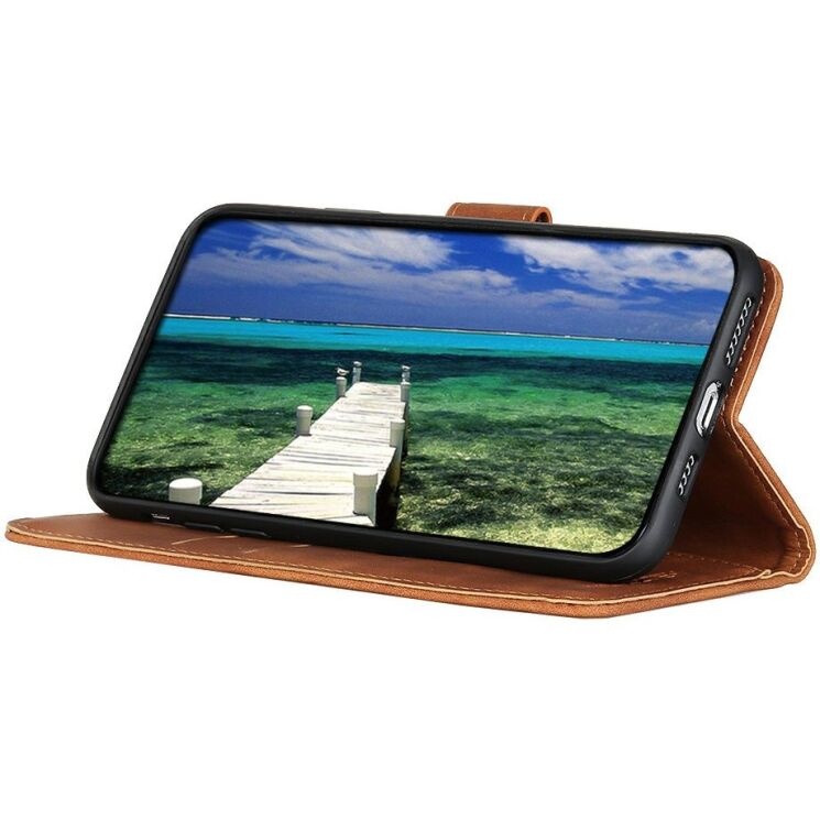 Чехол-книжка с застежкой KHAZNEH Retro Wallet для Motorola Edge 70 Max - Brown (435514Z) Чехол-книжка с застежкой KHAZNEH Retro Wallet для Motorola Edge 70 Max - Brown: фото 3 из 8