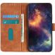 Чехол-книжка с застежкой KHAZNEH Retro Wallet для Motorola Edge 70 Max - Brown (435514Z). Фото 2 из 8