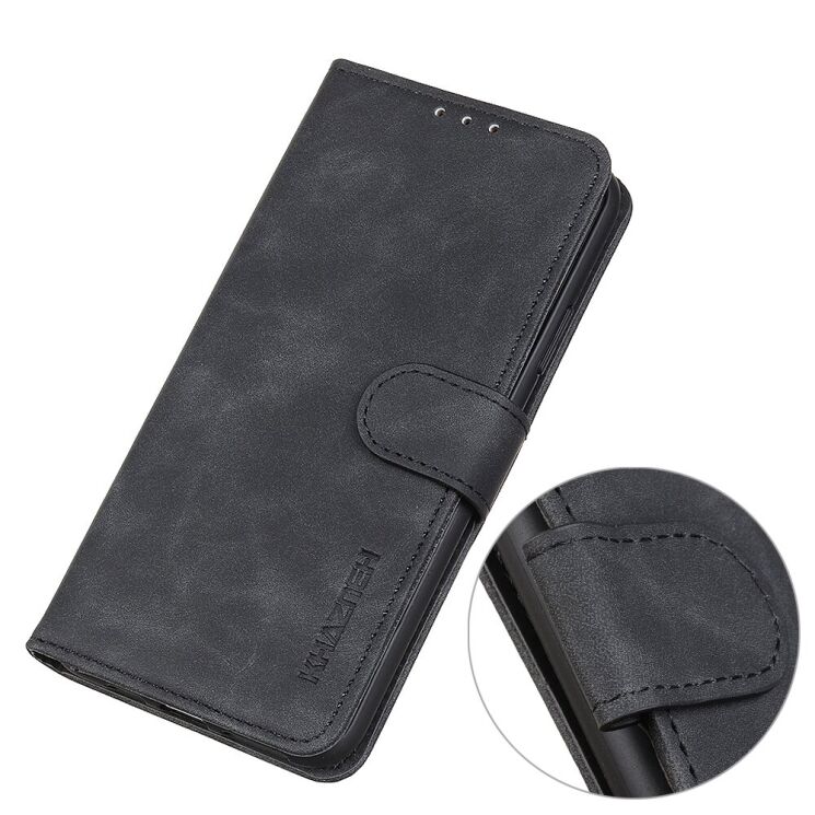 Чохол-книжка з застібкою KHAZNEH Retro Wallet для Xiaomi Poco F8 Ultra - Black: фото 6 з 9