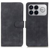 Чохол-книжка з застібкою KHAZNEH Retro Wallet для Xiaomi Poco F8 Ultra - Black: фото 1 з 9