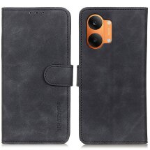 Чехол-книжка с застежкой KHAZNEH Retro Wallet для Xiaomi Poco X8 Pro Max - Black: фото 1 из 8