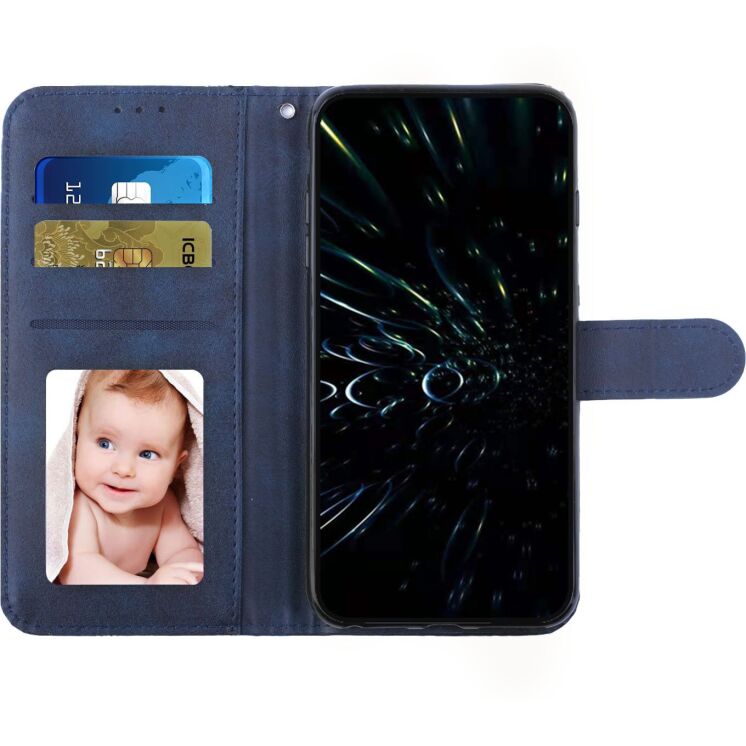 Чохол-книжка з застібкою UniCase Jet Cover для Motorola Moto G77 - Blue: фото 4 з 10