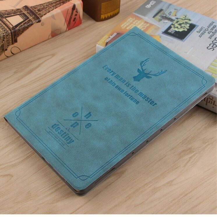Чехол-книжка UniCase Deer Pattern для iPad Air 3 10.5 (2019) - Blue: фото 2 из 7