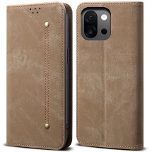 Чохол-книжка UniCase Jeans Wallet для OnePlus 13T - Khaki: фото 1 з 6