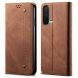 Чехол-книжка с кармашками UniCase Jeans Wallet для OnePlus Nord CE - Brown (350605Z). Фото 1 из 18