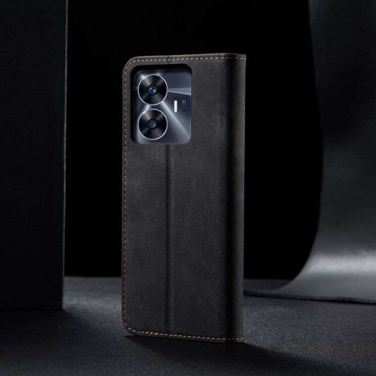Чехол-книжка UniCase Jeans Wallet для Realme C55 - Black: фото 6 из 8