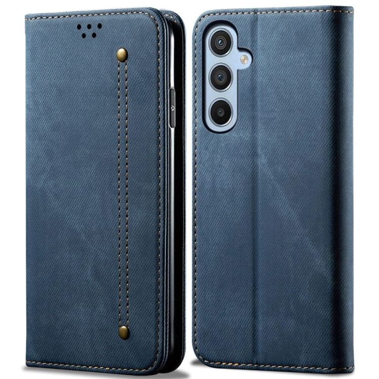 Чохол-книжка UniCase Jeans Wallet для Samsung Galaxy M15 (M156) - Blue: фото 1 з 6