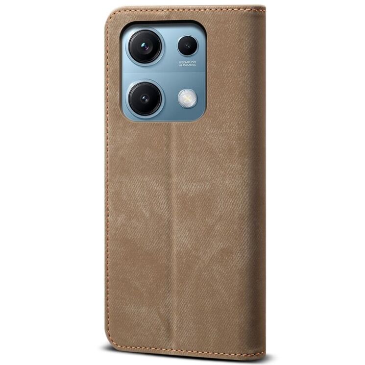 Чехол-книжка UniCase Jeans Wallet для Xiaomi Redmi Note 14S - Khaki: фото 6 из 7