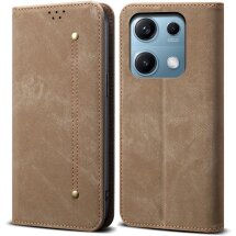 Чохол-книжка UniCase Jeans Wallet для Xiaomi Redmi Note 14S - Khaki: фото 1 з 7