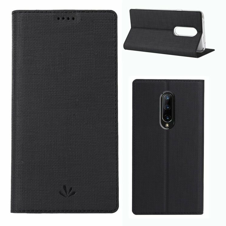Чохол-книжка VILI DMX Style для OnePlus 7 Pro - Black: фото 1 з 10