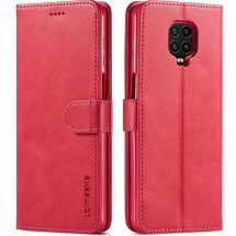 Чехол LC.IMEEKE Wallet Case для Xiaomi Redmi Note 9 Pro / Note 9 Pro Max / Note 9s - Red: фото 1 из 4