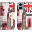 Чохол з малюнком Deexe Color Wallet для Motorola Moto G06 - London Big Ben (401532I)