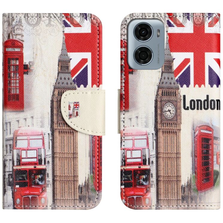 Чохол з малюнком Deexe Color Wallet для Motorola Moto G06 - London Big Ben: фото 1 з 5