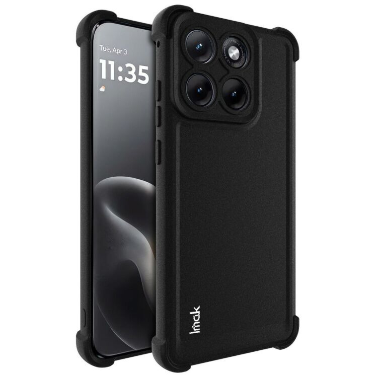 Чехол с усиленными углами IMAK Airbag MAX Case для Motorola Edge 70 Fusion - Matte Black: фото 1 из 9