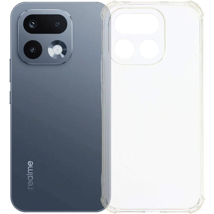 Чохол з посиленими кутами UniCase AirBag для Realme 16 Pro - Transparent (428007T) Чохол з посиленими кутами UniCase AirBag для Realme 16 Pro - Transparent: фото 1 з 5