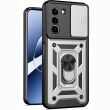 Чехол с защитой камеры Deexe Armor Shield для Infinix Hot 70 - Silver (422002S)