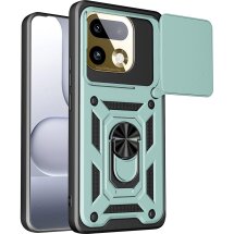 Чехол с защитой камеры Deexe Armor Shield для Realme 16 Pro - Green: фото 1 из 9