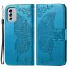 Чехол UniCase Butterfly Pattern для Nokia G60 - Blue (307929L). Фото 1 из 11