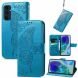 Чехол UniCase Butterfly Pattern для Samsung Galaxy S24 FE (S721) - Blue (367533L). Фото 4 из 11