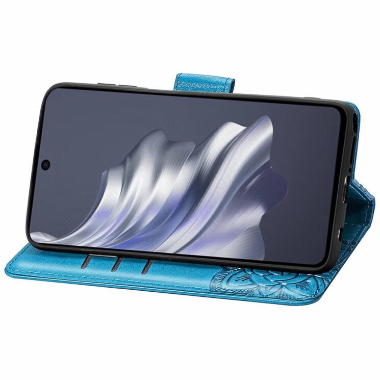 Чохол UniCase Butterfly Pattern для TECNO Spark 20 Pro - Blue: фото 3 з 8