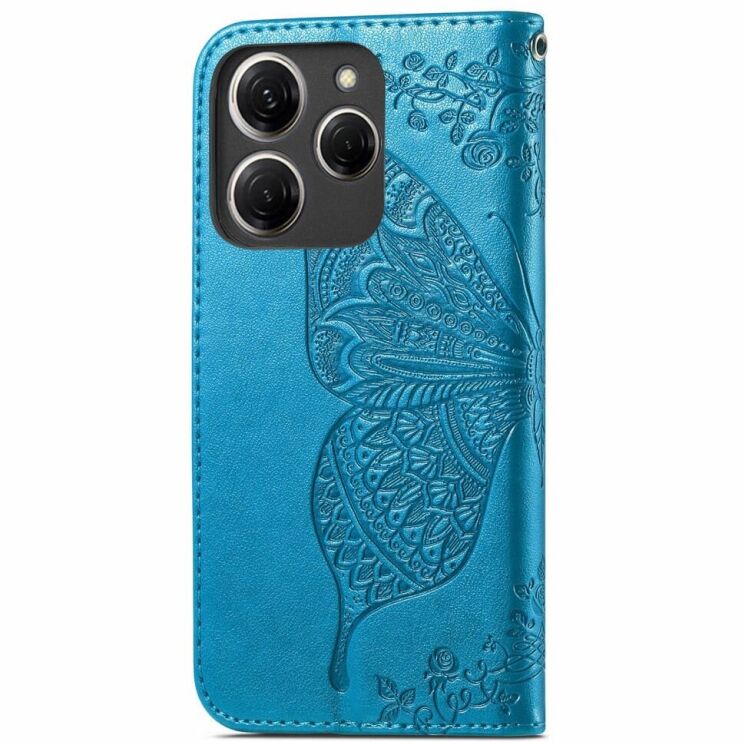 Чохол UniCase Butterfly Pattern для TECNO Spark 20 Pro - Blue: фото 5 з 8