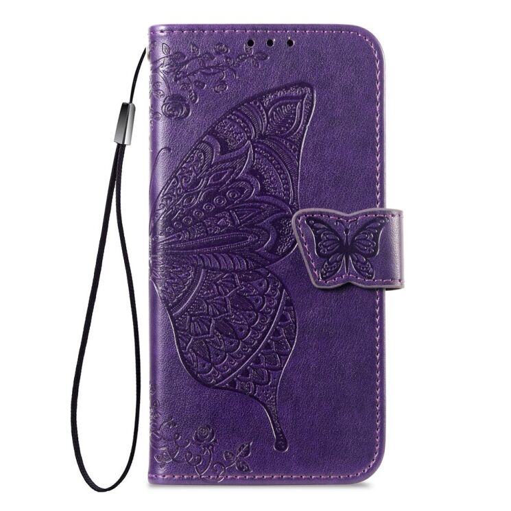 Чехол-книжка с рисунком UniCase Butterfly Pattern для Xiaomi Redmi 15C / Poco C85 - Dark Purple: фото 6 из 9