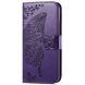 Чехол UniCase Butterfly Pattern для Xiaomi Redmi Note 14 Pro Plus - Dark Purple (373218DV). Фото 4 из 9