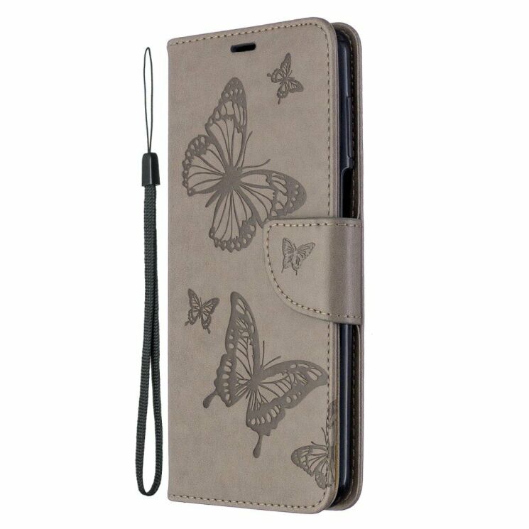 Чохол UniCase Butterfly Pattern для Xiaomi Redmi Note 9 Pro Max / Note 9 Pro / Note 9s - Grey: фото 4 з 9