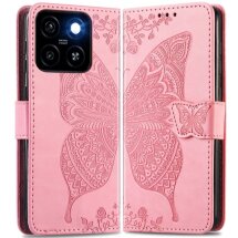 Чехол UniCase Butterfly Pattern для ZTE Blade A35 / Blade A55 - Pink: фото 1 из 6