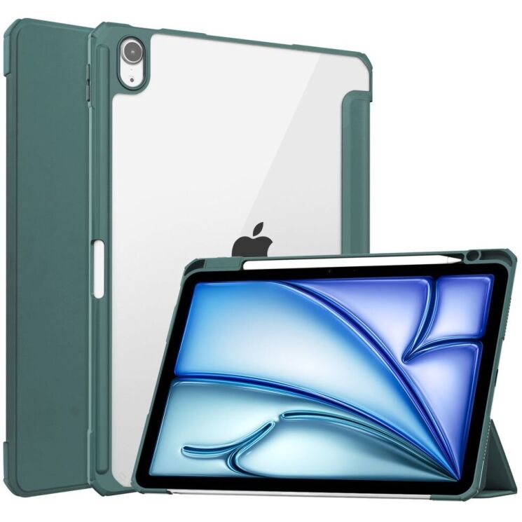 Чехол UniCase Folio Style для Apple iPad Air 11 M3/M2 (2025/2024) - Green: фото 1 из 8