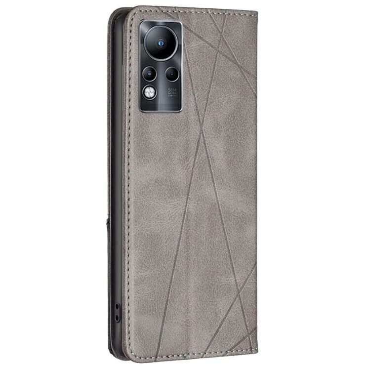 Чехол UniCase Geometric Pattern для Infinix Note 11 (X663B) / Note 12 (X663) - Grey: фото 3 из 7