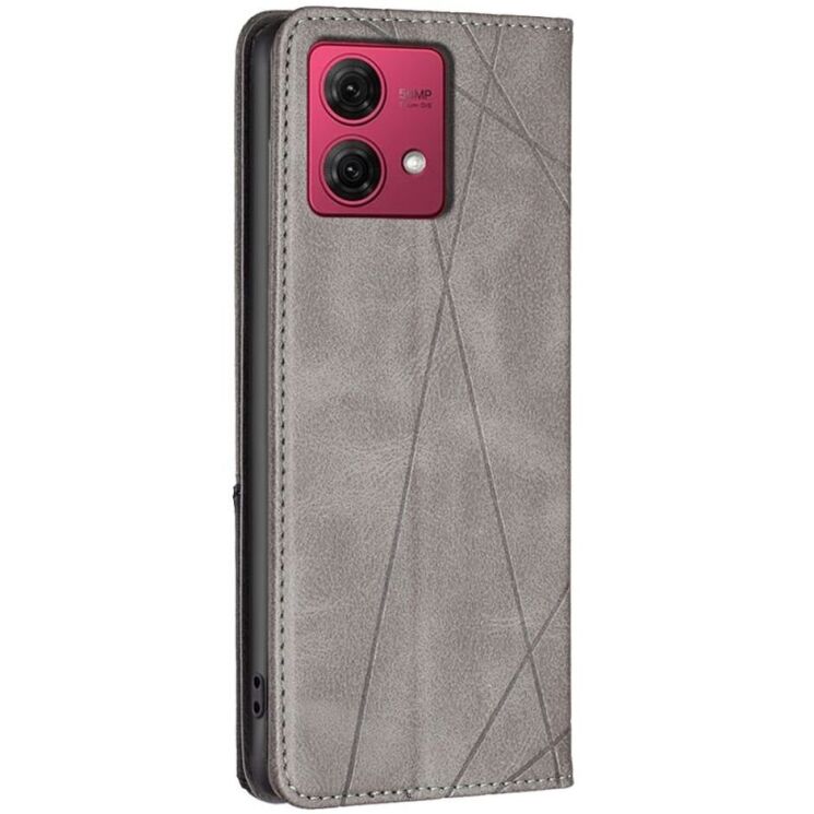 Чохол UniCase Geometric Pattern для Motorola Moto G84 - Grey: фото 3 з 8