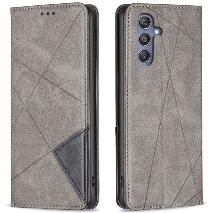 Чехол UniCase Geometric Pattern для Samsung Galaxy M34 (M346) - Grey: фото 1 из 7