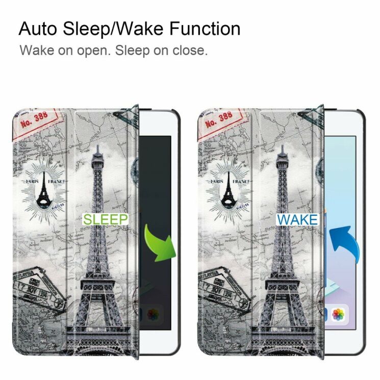 Чохол UniCase Life Style для Apple iPad mini (2019) - Eiffel Tower and Map: фото 4 з 9