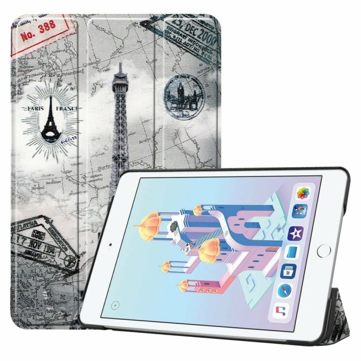 Чохол UniCase Life Style для Apple iPad mini (2019) - Eiffel Tower and Map: фото 1 з 9